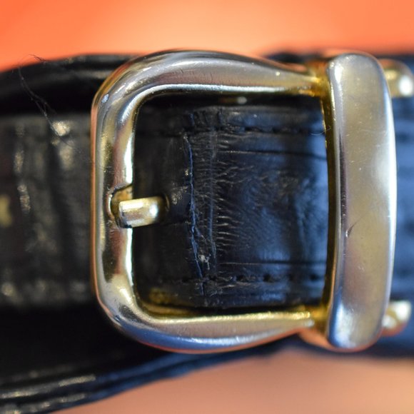 Black Crocodile Skin Shoulder Bag - Picture 9 of 9